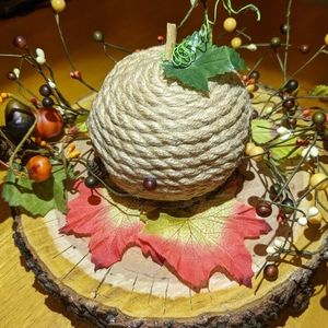 Rope Pumpkin / Handmade Fall Decor / Farmhouse Decor